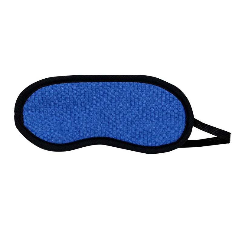 Cloudz - Memory Foam Neck Pillow with Sleep Mask: Sporty Blue/Black Plush - Image 4